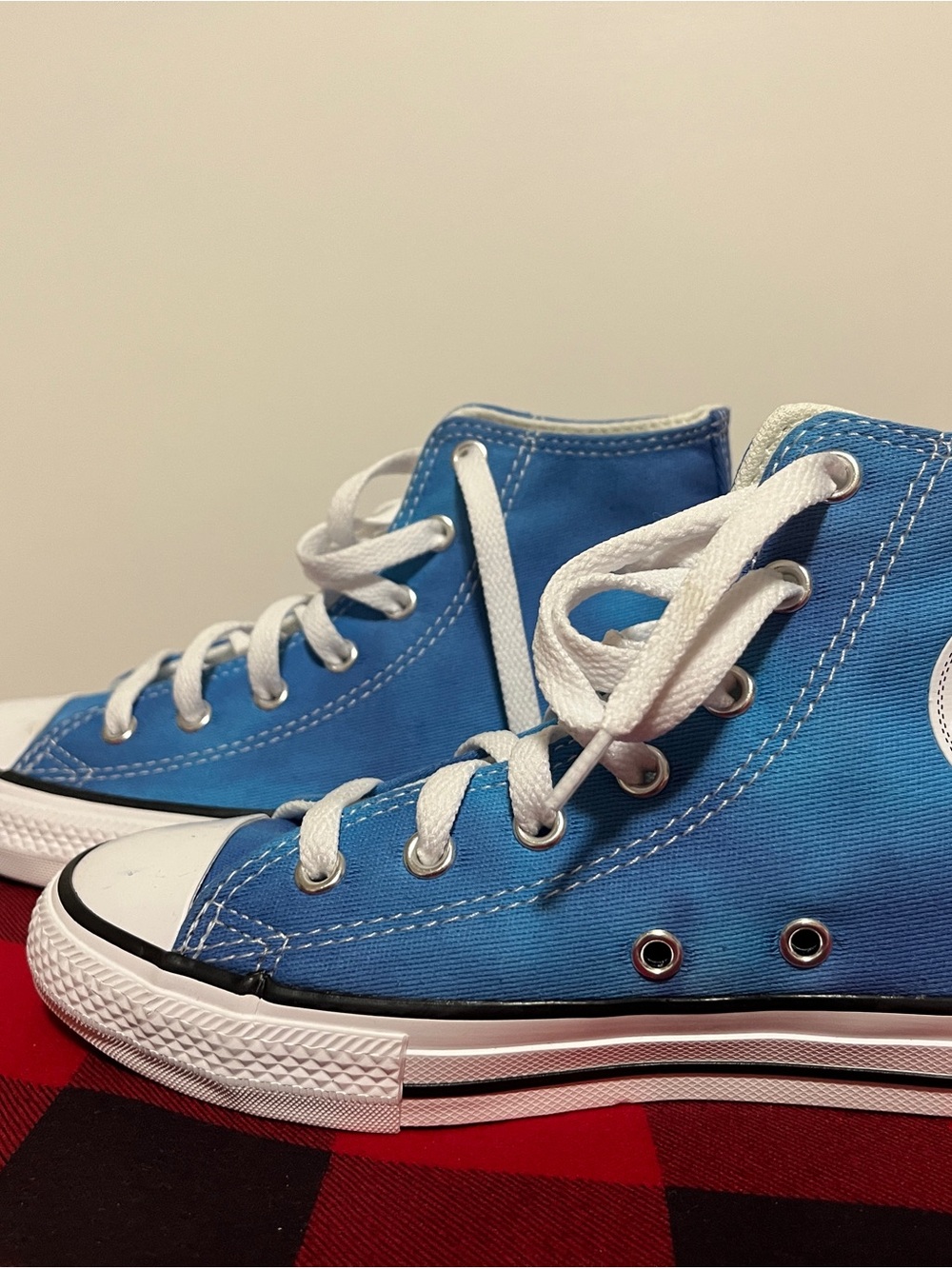 Converse Blue with purple haze High-Top Sneakers size 2 (no box)